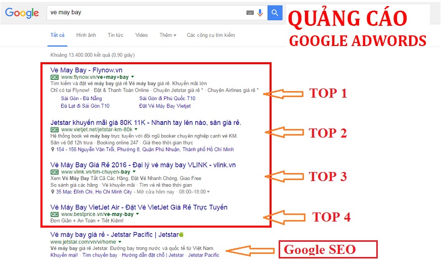 Quảng cáo từ khóa trên Google tại Đà Nẵng